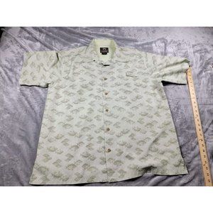 Weatherproof Garment XL Men's Fish Pattern button Shirt fishing vented, outdoors